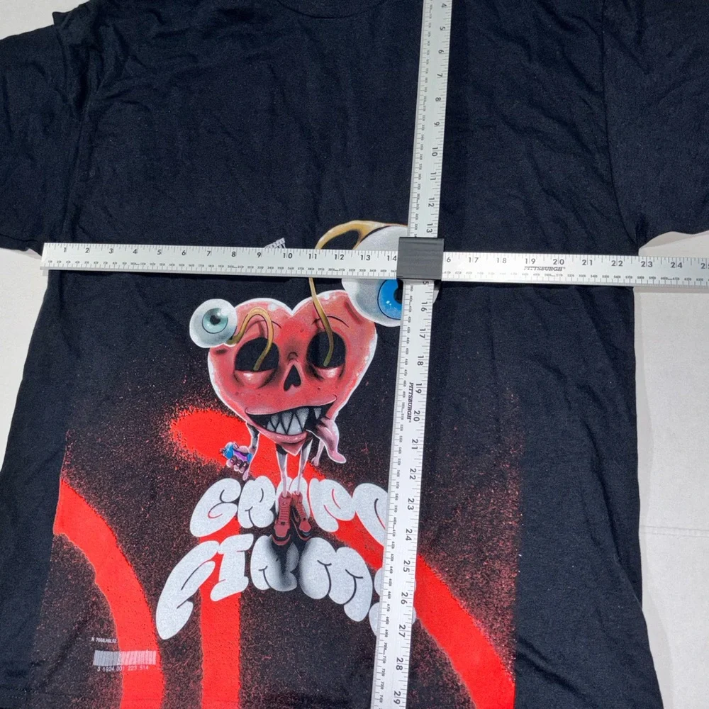 Grupo Firme 2024 La Última Peda Tour Shirt XL Graffiti Heart Official VIP Merch!